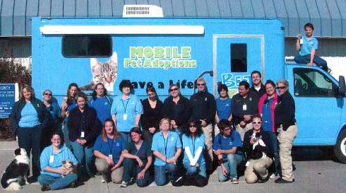 mobile pet adoption team