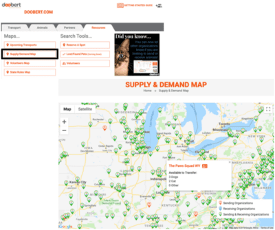 Supply & Demand Map