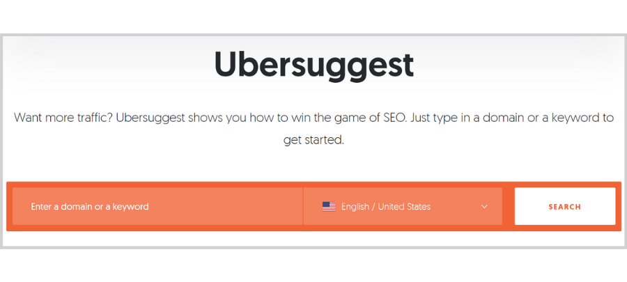 Free Tools and Tips to Get the Right Traffic - ubersuggest seo tool