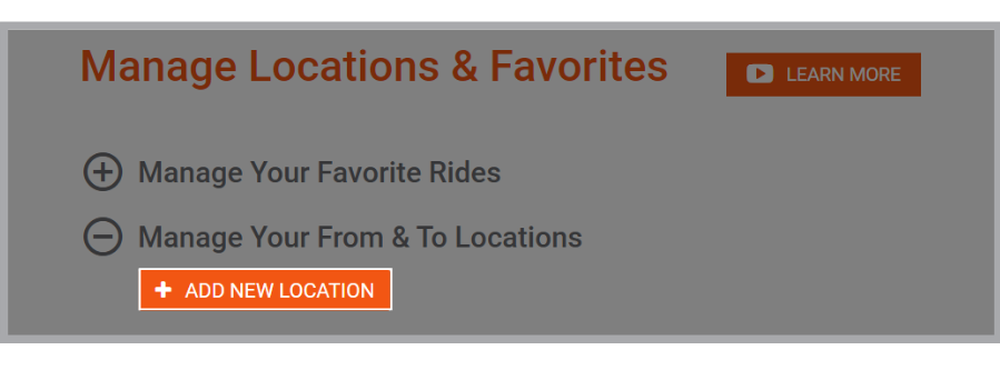 How to Use Favorite Rides For Local Ride Requests