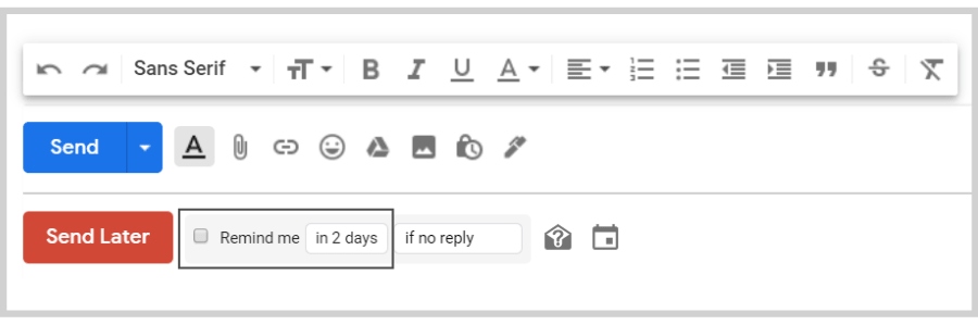 Boomerang for Gmail features