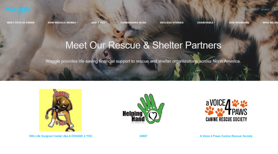 Only Pet Crowdfunding Platform in Partnership with Vets to Help Pet Owners with Vet Care | Waggle