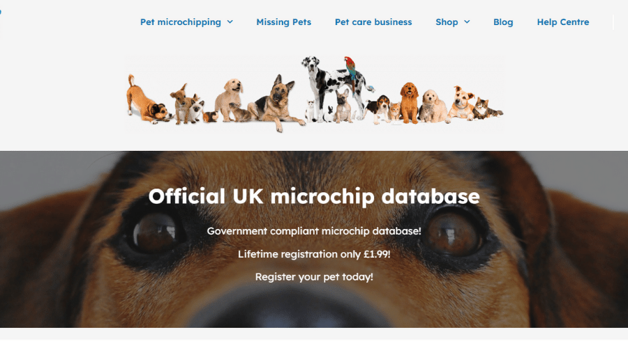 MyPet HQ Microchip website database