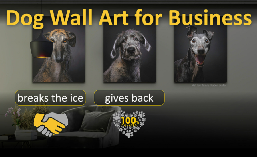 Decorating An Office Space With Stunning Dog Art │Global Dog Art