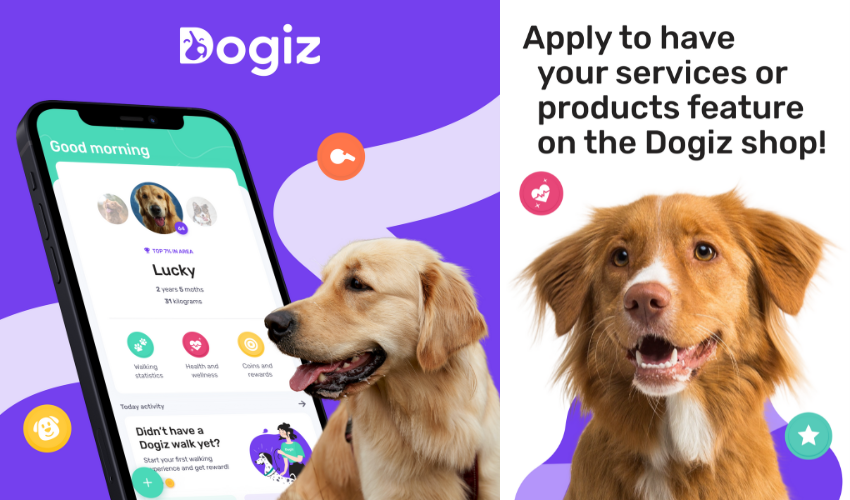 Track your best sale dog app