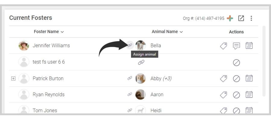 doobert fosterspace module assigning animals feature