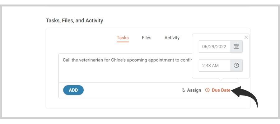 companion case management task assignment feature