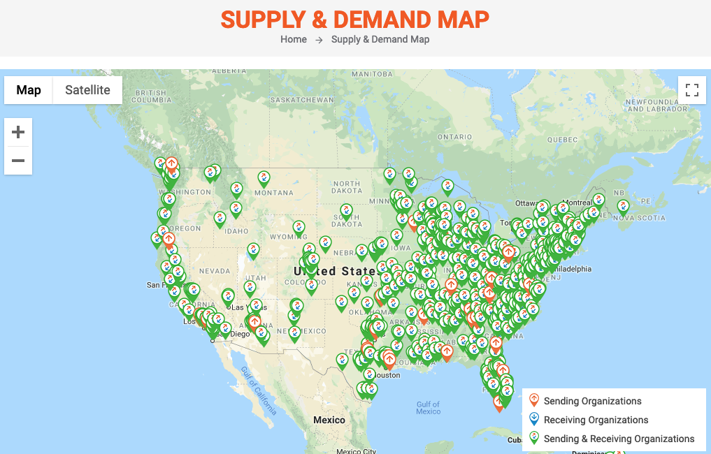 Supply & Demand Map