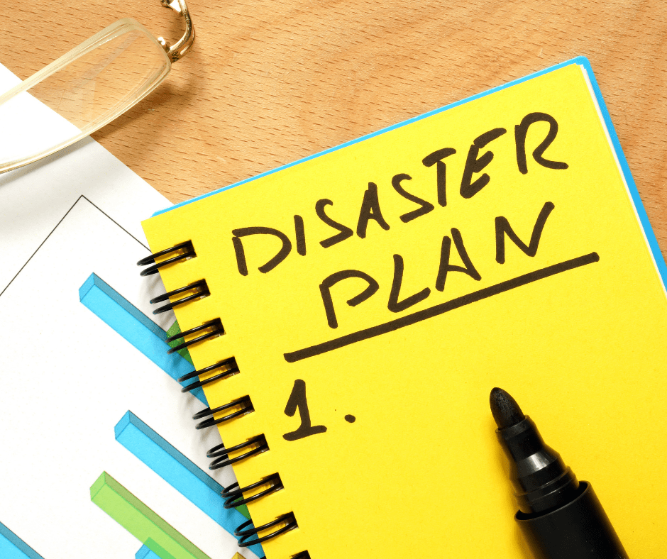 Disaster plan notebook