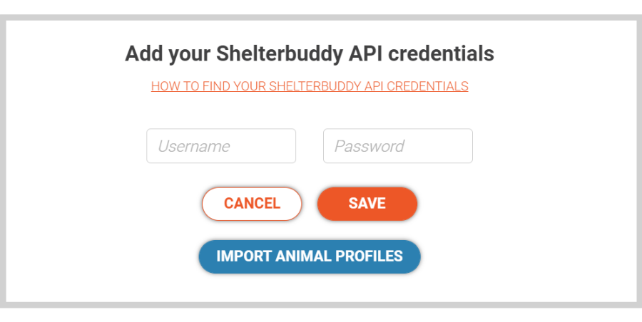 How to get your shelterbuddy API credentials
