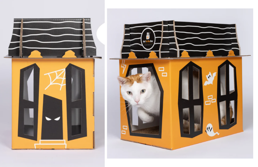 Modern Cardboard Cat Toy Products and Playhouses │ Cat in the Box